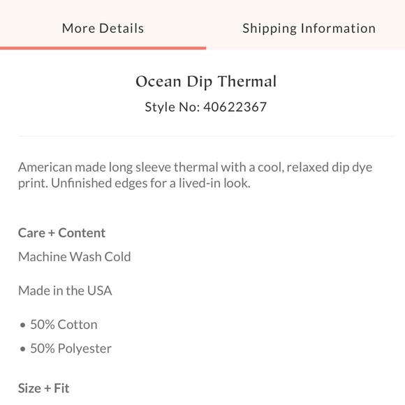 Free People “Ocean Dip” long sleeve Thermal - Picture 5 of 7